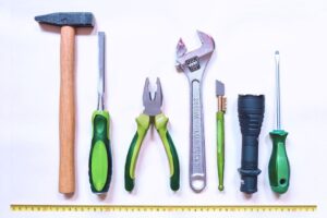 Maintenance tips for tenants are represented by a set of tools